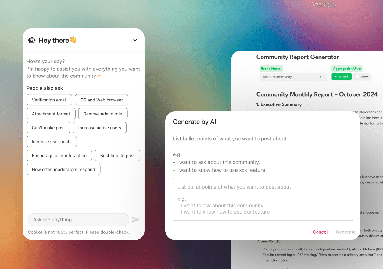 AI Co-Pilot and Community Reports
